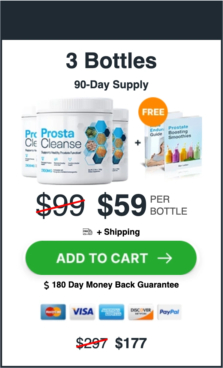 ProstaCleanse 90 day supply